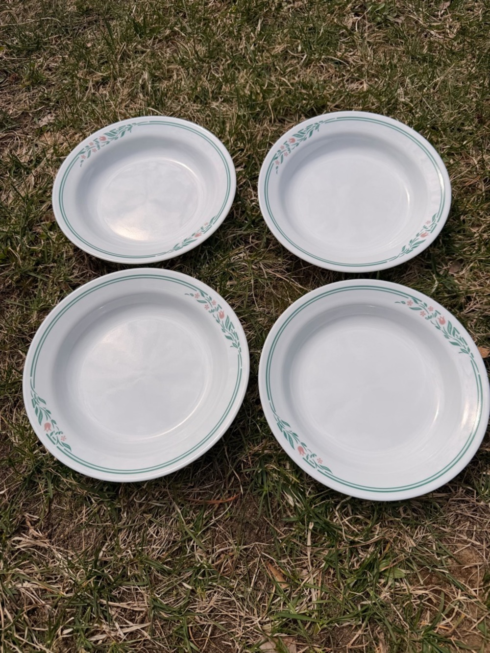 Corelle Rosemarie soup plates set of 4